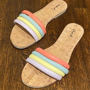 NEW Summer Multicolor Cork Sandals
